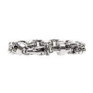 Bracelet argent rocaille