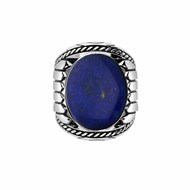 Bague lapis indiana argent