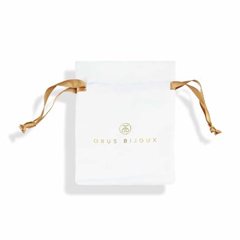 Collier Rhodié Zirconiums Blanc