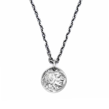 Zilveren Ketting Indiaanse Medaille