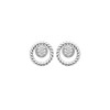 Puces d'oreilles ronde plaqué or ou argent LINA - Bijoux Privés Discovery - vue V1