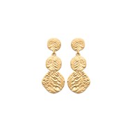 Boucles d'oreilles pendantes et martelées JADE - Bijoux Privés Discovery