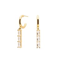 Boucles d'oreilles pendantes plaqué or ou argent BINTI - PD Paola