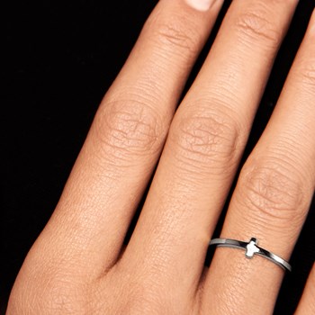 Bague femme argent ou plaqué or MINI STICK - PD Paola