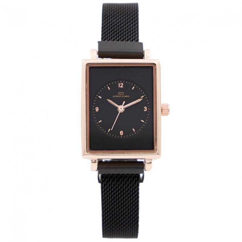 Coffret montre Femme GIORGIO bracelet Acier Noir - Femme ...