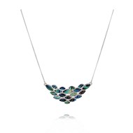 Collier ADEN Pétales Nacre abalone  sur chaîne argent
