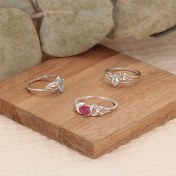 Bague rubis en argent 925 : un bijou précieux et unique | Aden Boutique