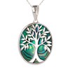 Pendentif Thalia Arbre de Vie Argent 925 et Nacre Abalone | ADEN Bijou Symbolique - vue V1