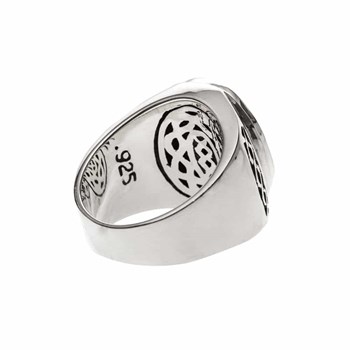 Lapis Massief Herenring Zilver