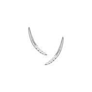 Boucles d'oreilles argent 925 rhodié et oxydes de zirconium