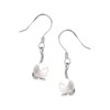 Boucles d'oreilles argent 925 rhodié perle fantaisie - vue V1