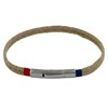 Bracelet Homme Tresse en Jute Fil Bleu et Rouge - taille 22 cm - vue V1