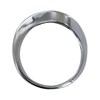 Bague Argent 925 Vague et Trois Strass - vue V2