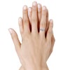 Bague Argent 925 Vague et Trois Strass - vue V3