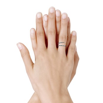 Bague Argent 925 Toi et Moi Fine