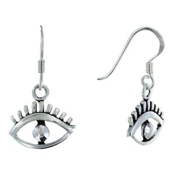 925 Sterling Zilveren Oog Oorbellen