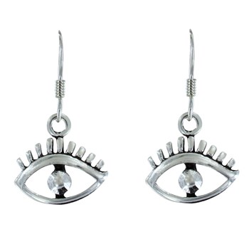 925 Sterling Zilveren Oog Oorbellen