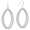 Boucles d'Oreilles Argent 925 Cinq Ovales Torsadés - vue V1