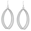 Boucles d'Oreilles Argent 925 Cinq Ovales Torsadés - vue V2