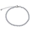 Bracelet Argent 925 Petits Ronds de Strass - vue V1