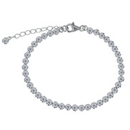 Bracelet Argent 925 Petits Ronds de Strass