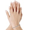 Bracelet Argent 925 Petits Ronds de Strass - vue V2