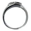 Bague Argent 925 Rhodié Toi et Moi Carré Améthyste - vue V2