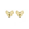 Boucles d'oreilles Butterfly Bow - Doré et Cristal - vue V4