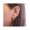 Boucles d'oreilles Eclat - Doré et Cristal - vue V2