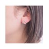 Boucles d'oreilles Clarine - Argenté et Cristal - vue V2