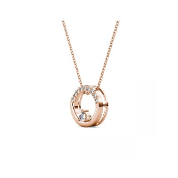Clarine Pendant - Rose Gold and Crystal