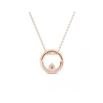 Clarine Pendant - Rose Gold and Crystal