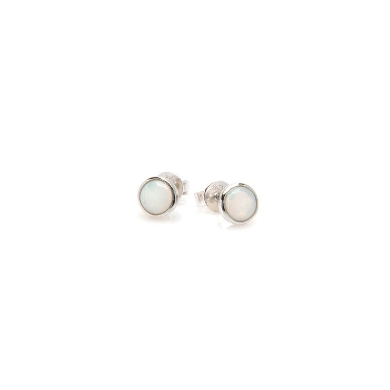 Boucle d'oreille argent 925 Opale d'Australie