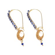Boucles d'Oreilles Mandala Lapis-Lazuli