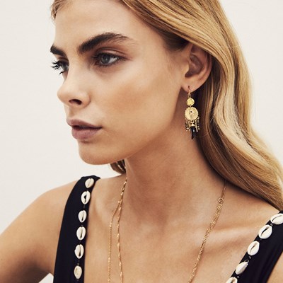 Boucles d'oreilles Hipanema Chapel Black - vue V2