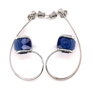 Boucles longues Andrea Marazzini octagon dark blue