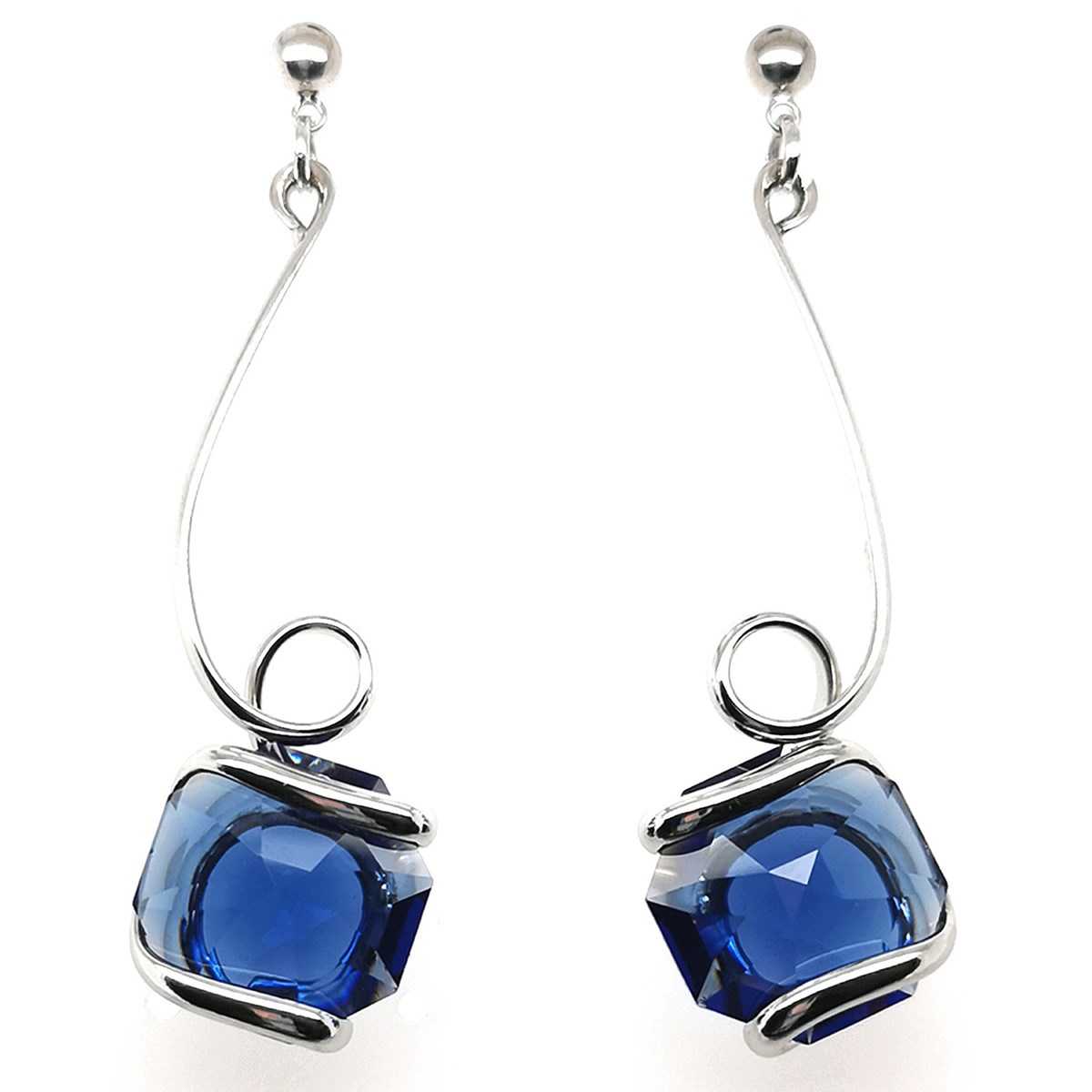 Boucles d'oreilles Marazzini Octagon Dark blue