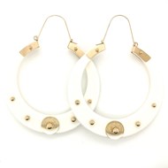 Boucles d'oreilles Zag Bijoux acier doré acetate