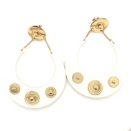 Boucles d'oreilles Zag Bijoux acier doré acétate