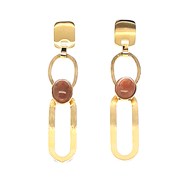 Boucles d'oreilles Zag Bijoux Pierre de Soleil