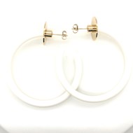 Boucles d'oreilles Zag Bijoux acier doré