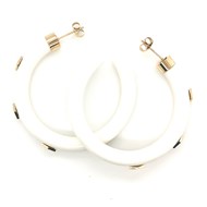 Boucles d'oreilles Zag Bijoux acier doré acétate