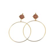 Boucles d'oreilles Zag Bijoux Pierre de Soleil