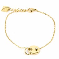 Bracelet Zag Bijoux acier doré OZ