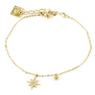Bracelet Zag Bijoux acier doré OZ