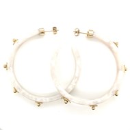 Boucles d'oreilles Zag Bijoux acier doré