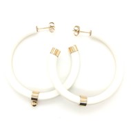 Boucles d'oreilles Zag Bijoux acier doré