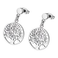 Boucles d'oreilles Lotus arbre de vie