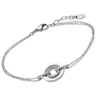 Bracelet Lotus bliss acier double anneaux