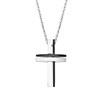 Collier homme Lotus Men In Black croix - vue V1